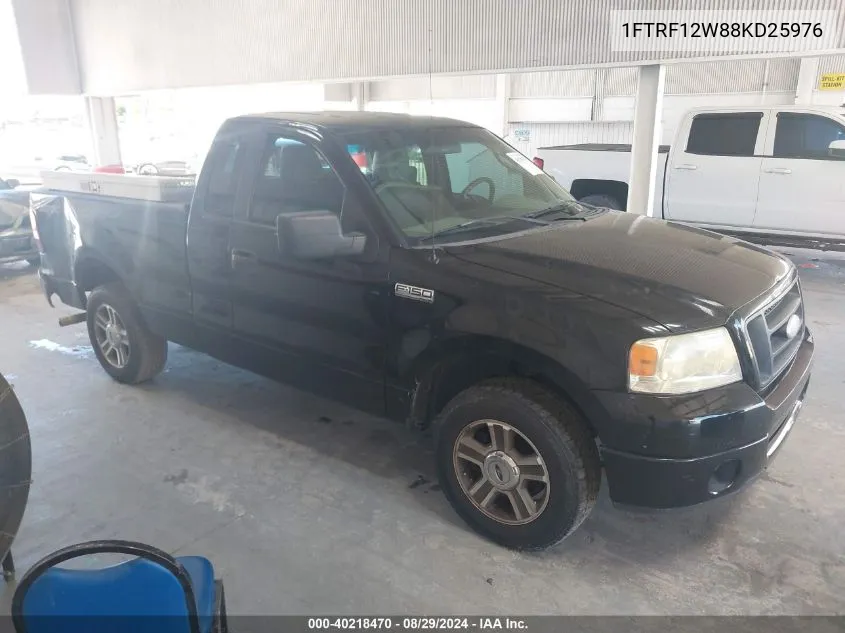 2008 Ford F-150 Fx2/Stx/Xl/Xlt VIN: 1FTRF12W88KD25976 Lot: 40218470