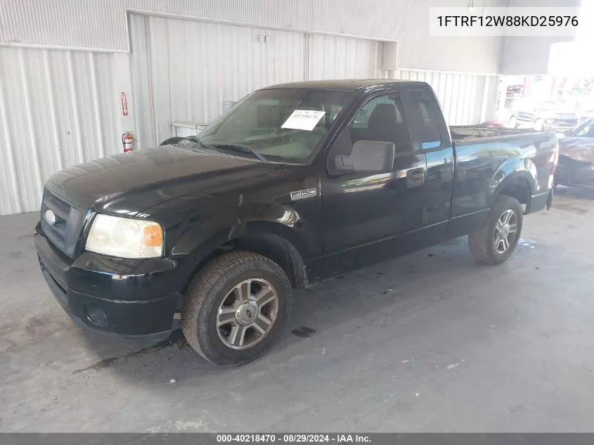 2008 Ford F-150 Fx2/Stx/Xl/Xlt VIN: 1FTRF12W88KD25976 Lot: 40218470