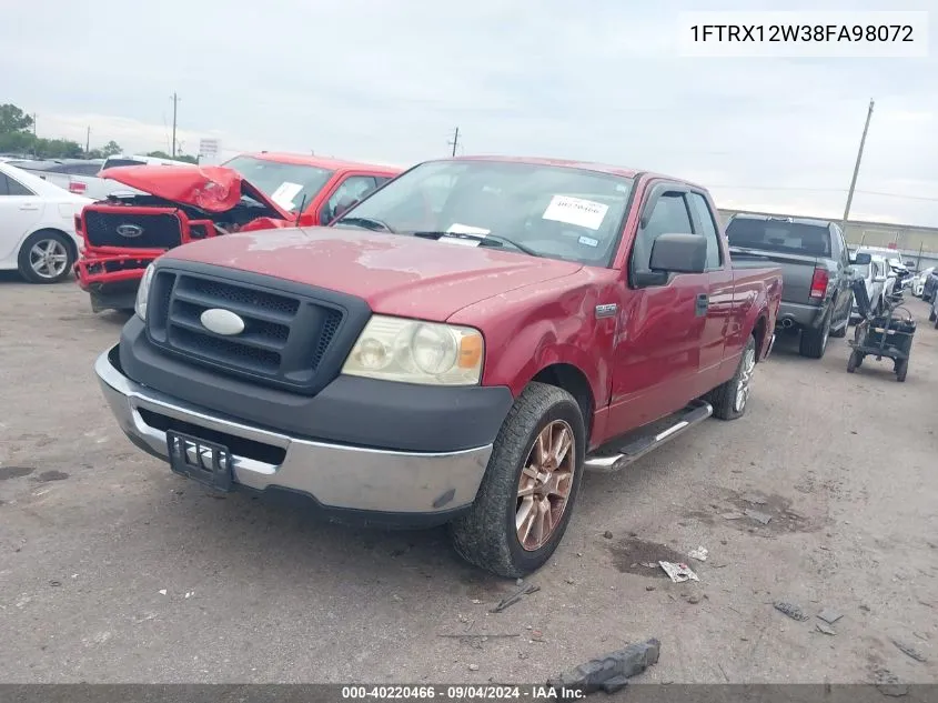 2008 Ford F150 VIN: 1FTRX12W38FA98072 Lot: 40220466