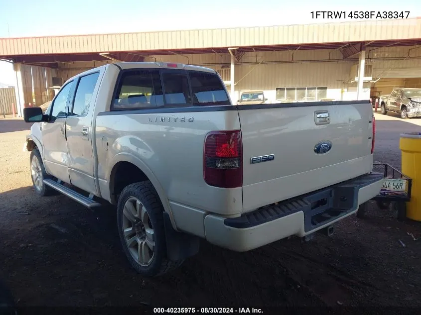 1FTRW14538FA38347 2008 Ford F-150 Harley-Davidson/Limited