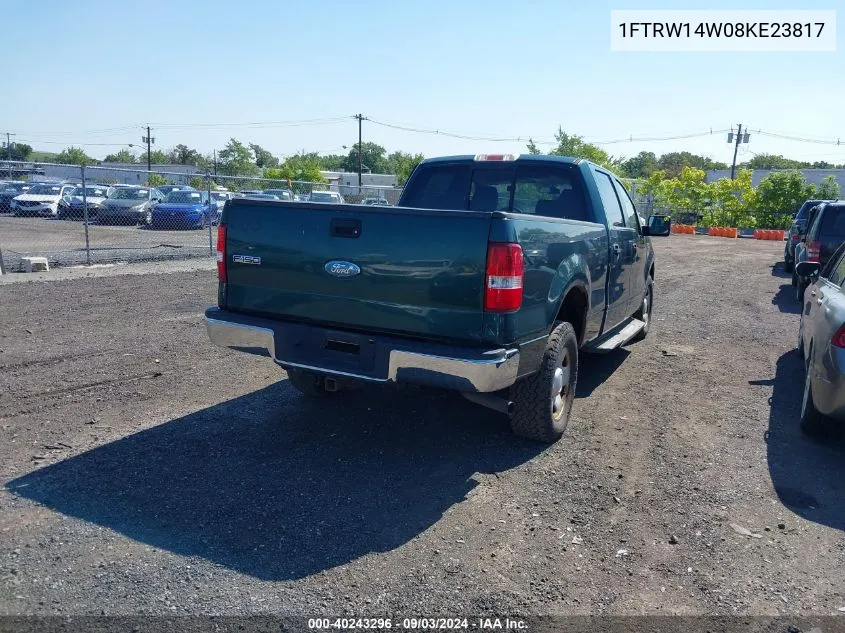 2008 Ford F-150 60Th Anniversary/Xl/Xlt VIN: 1FTRW14W08KE23817 Lot: 40243296