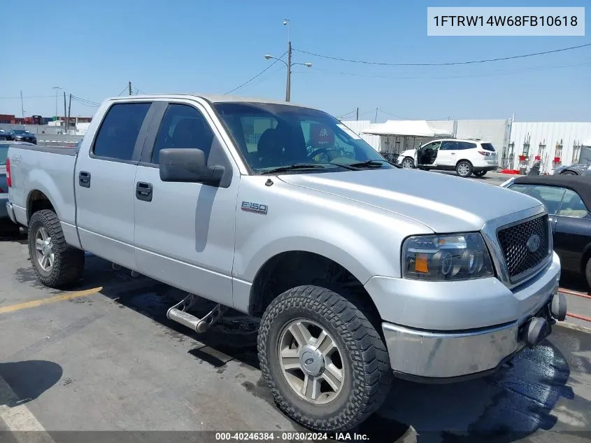 2008 Ford F-150 60Th Anniversary/Xl/Xlt VIN: 1FTRW14W68FB10618 Lot: 40246384