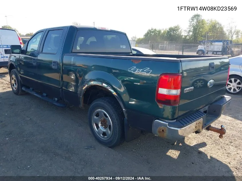 1FTRW14W08KD23569 2008 Ford F-150 Xlt