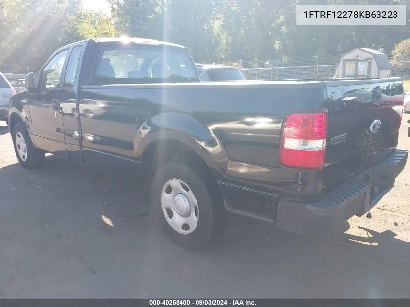 1FTRF12278KB63223 2008 Ford F-150 Stx/Xl/Xlt