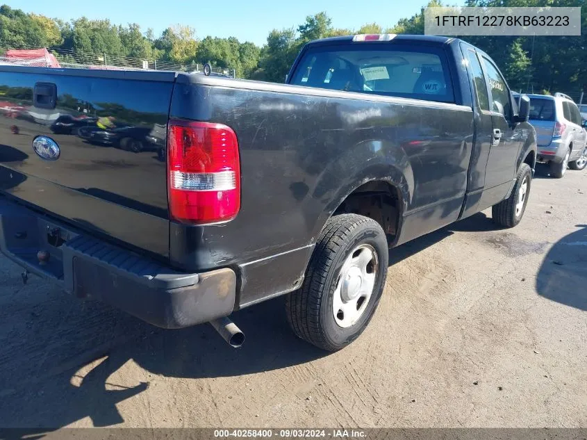 1FTRF12278KB63223 2008 Ford F-150 Stx/Xl/Xlt