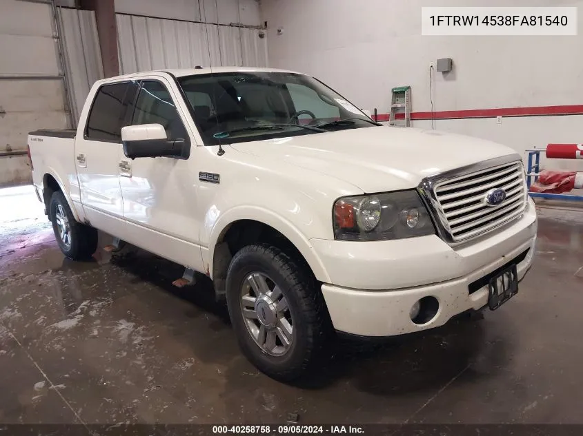 1FTRW14538FA81540 2008 Ford F-150 Harley-Davidson/Limited