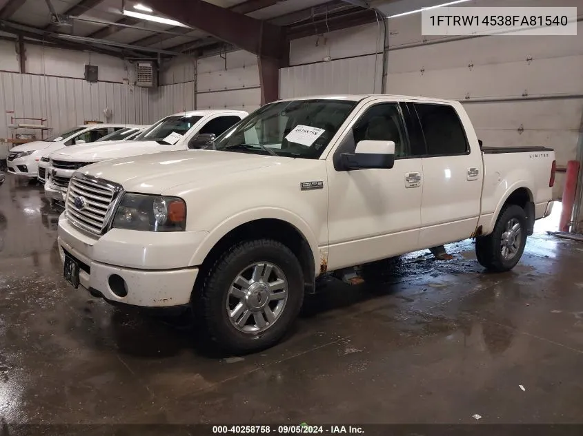 1FTRW14538FA81540 2008 Ford F-150 Harley-Davidson/Limited