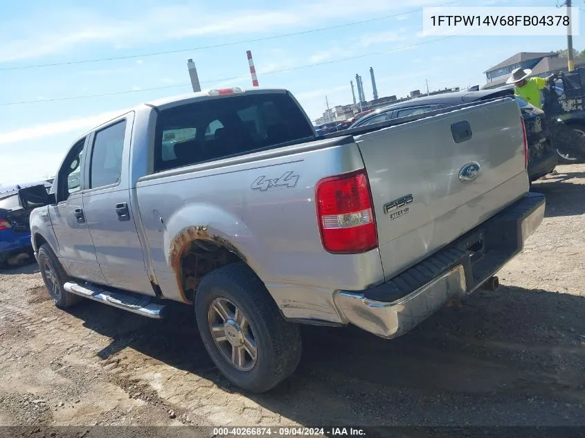 2008 Ford F-150 60Th Anniversary/Fx4/King Ranch/Lariat/Xlt VIN: 1FTPW14V68FB04378 Lot: 40266874