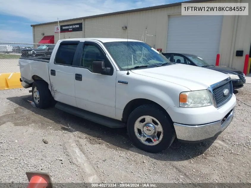 2008 Ford F-150 60Th Anniversary/Fx2/Xl/Xlt VIN: 1FTRW12W18KC84557 Lot: 40273334