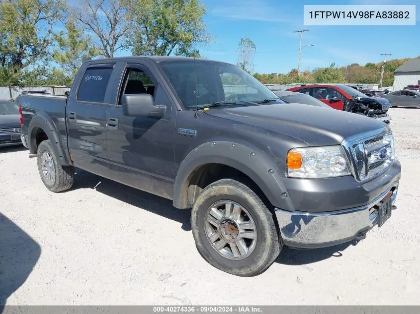 2008 Ford F-150 60Th Anniversary/Fx4/King Ranch/Lariat/Xlt VIN: 1FTPW14V98FA83882 Lot: 40274336