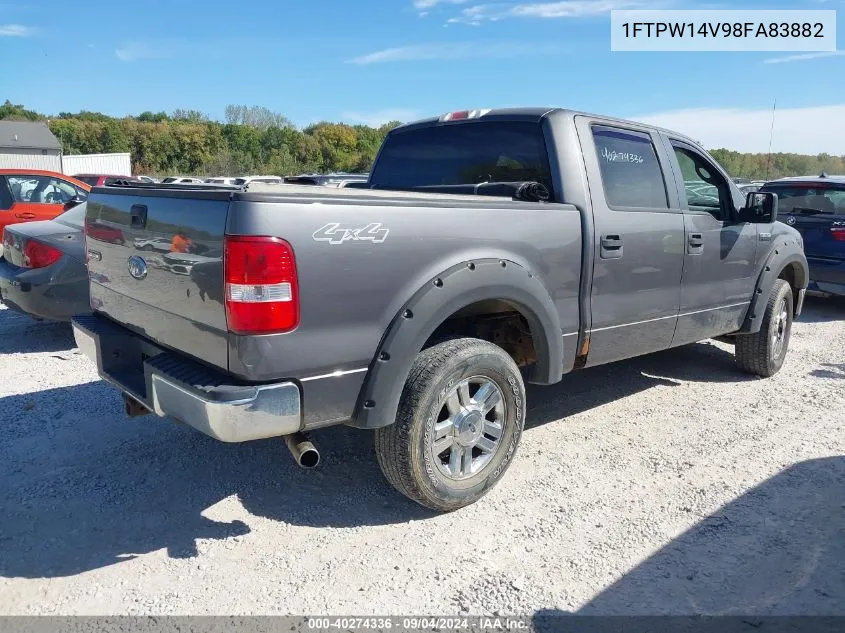 2008 Ford F-150 60Th Anniversary/Fx4/King Ranch/Lariat/Xlt VIN: 1FTPW14V98FA83882 Lot: 40274336