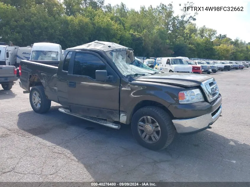 2008 Ford F-150 Stx/Xl/Xlt VIN: 1FTRX14W98FC32662 Lot: 40276480