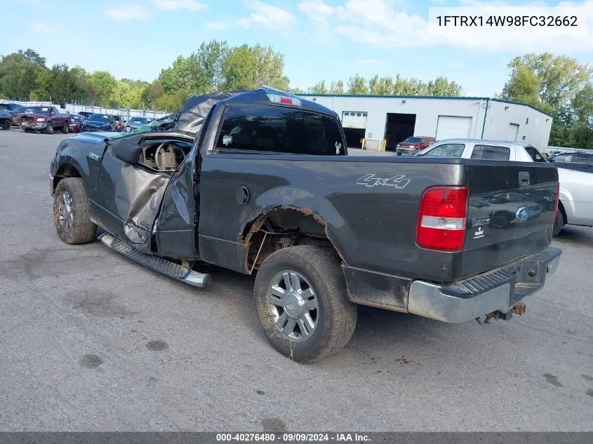 2008 Ford F-150 Stx/Xl/Xlt VIN: 1FTRX14W98FC32662 Lot: 40276480