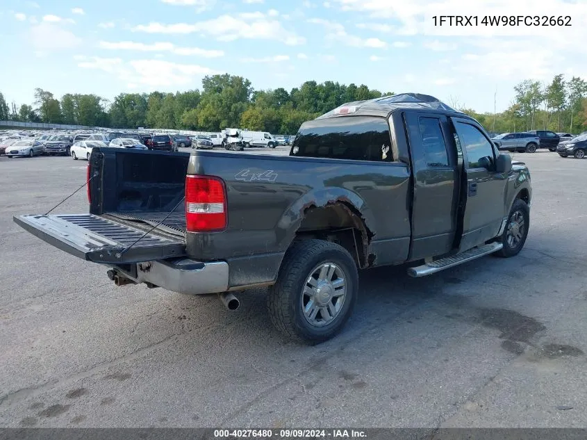 2008 Ford F-150 Stx/Xl/Xlt VIN: 1FTRX14W98FC32662 Lot: 40276480