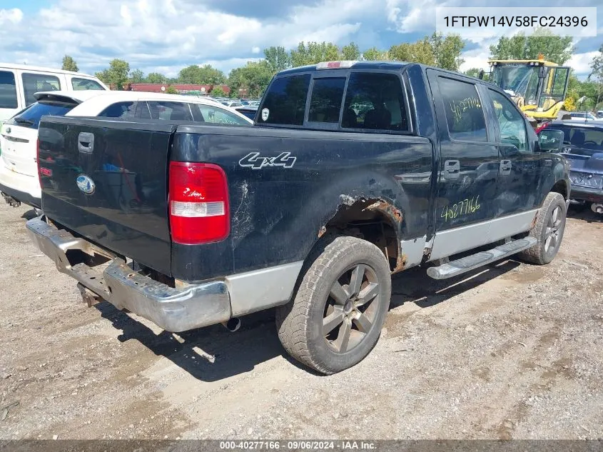 2008 Ford F-150 60Th Anniversary/Fx4/King Ranch/Lariat/Xlt VIN: 1FTPW14V58FC24396 Lot: 40277166