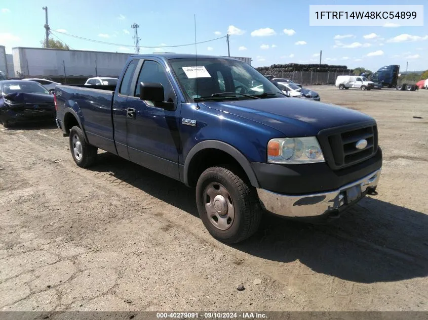 2008 Ford F-150 Stx/Xl/Xlt VIN: 1FTRF14W48KC54899 Lot: 40279091