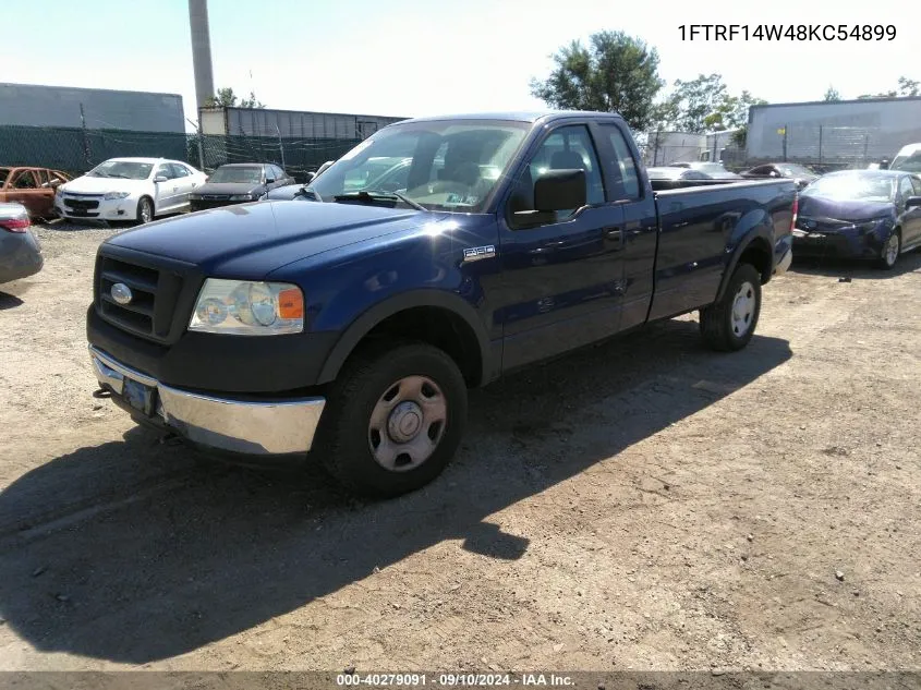 2008 Ford F-150 Stx/Xl/Xlt VIN: 1FTRF14W48KC54899 Lot: 40279091