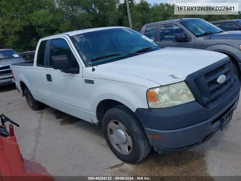 2008 Ford F-150 Xl VIN: 1FTRX12W38KD27941 Lot: 40284122