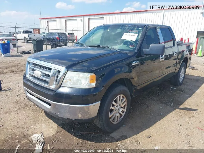 2008 Ford F-150 60Th Anniversary/Fx2/Xl/Xlt VIN: 1FTRW12W38KC50989 Lot: 40332049