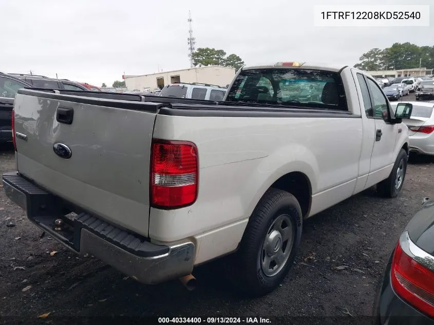 1FTRF12208KD52540 2008 Ford F-150 Stx/Xl/Xlt