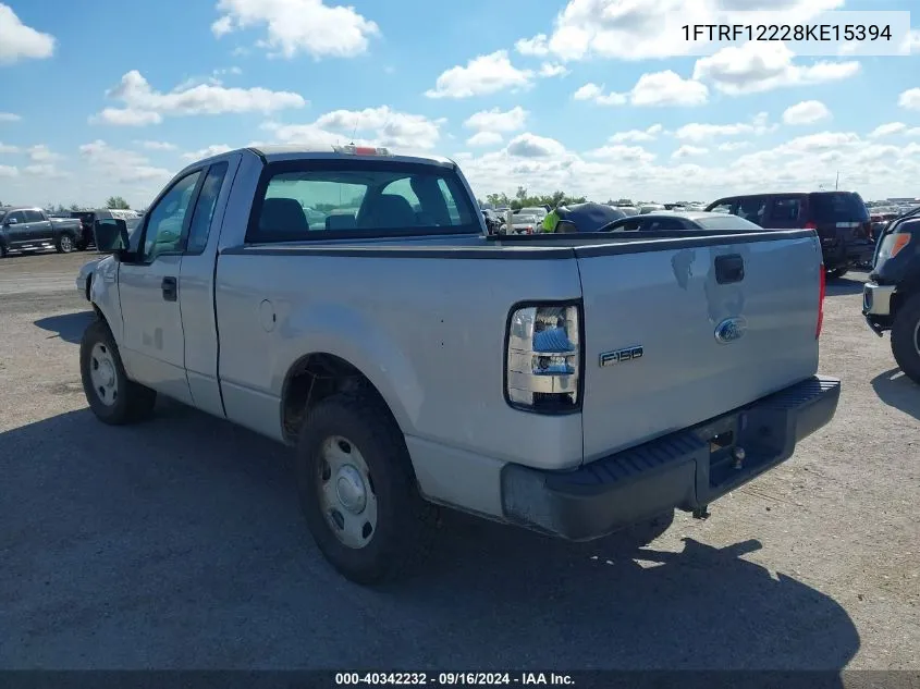 2008 Ford F-150 VIN: 1FTRF12228KE15394 Lot: 40342232