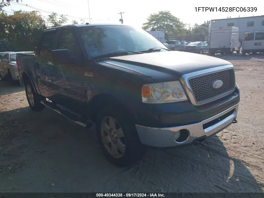 2008 Ford F-150 60Th Anniversary/Fx4/King Ranch/Lariat/Limited/Xlt VIN: 1FTPW14528FC06339 Lot: 40344338