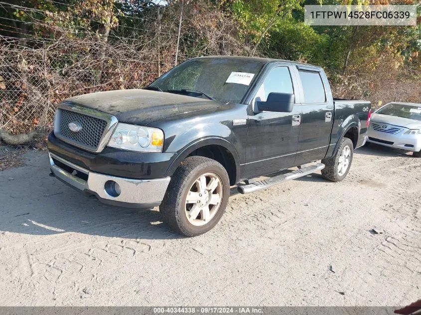 2008 Ford F-150 60Th Anniversary/Fx4/King Ranch/Lariat/Limited/Xlt VIN: 1FTPW14528FC06339 Lot: 40344338