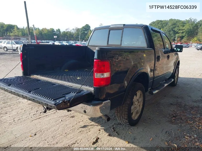 2008 Ford F-150 60Th Anniversary/Fx4/King Ranch/Lariat/Limited/Xlt VIN: 1FTPW14528FC06339 Lot: 40344338