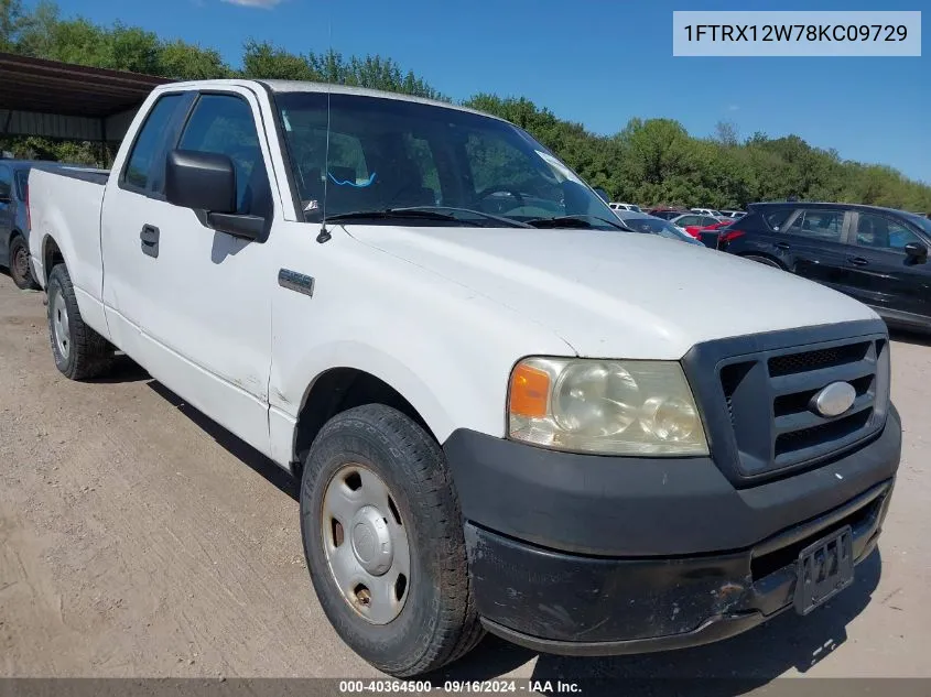 2008 Ford F-150 Fx2/Stx/Xl/Xlt VIN: 1FTRX12W78KC09729 Lot: 40364500