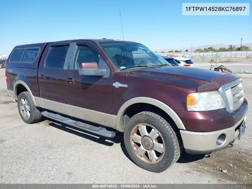 1FTPW14528KC76897 2008 Ford F-150 60Th Anniversary/Fx4/King Ranch/Lariat/Limited/Xlt