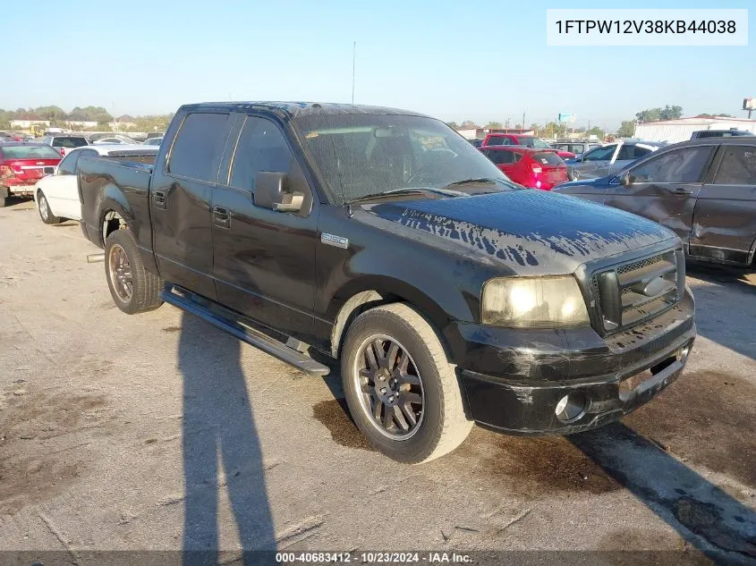 2008 Ford F-150 60Th Anniversary/Fx2/King Ranch/Lariat/Xlt VIN: 1FTPW12V38KB44038 Lot: 40683412