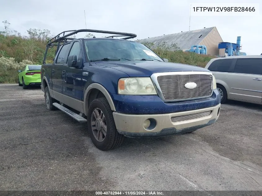 2008 Ford F-150 60Th Anniversary/Fx2/King Ranch/Lariat/Xlt VIN: 1FTPW12V98FB28466 Lot: 40782944