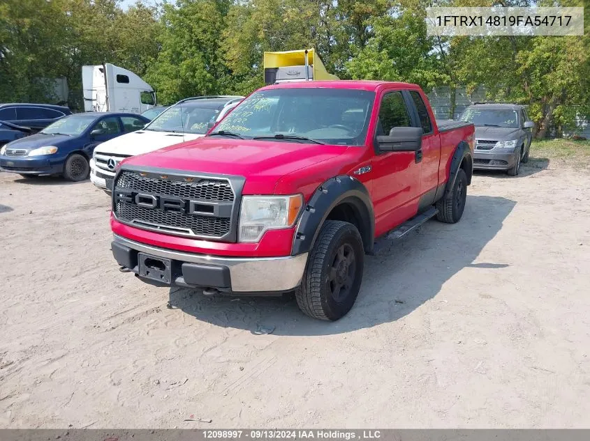 2009 Ford F-150 VIN: 1FTRX14819FA54717 Lot: 12098997