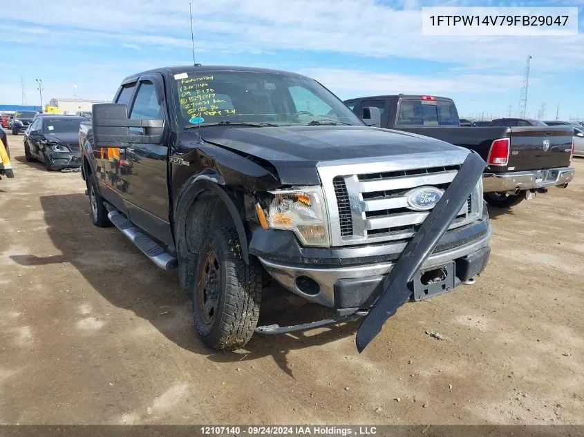 2009 Ford F150 Supercrew VIN: 1FTPW14V79FB29047 Lot: 12107140