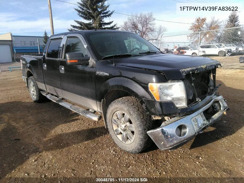 2009 Ford F150 Supercrew VIN: 1FTPW14V39FA83622 Lot: 30048785