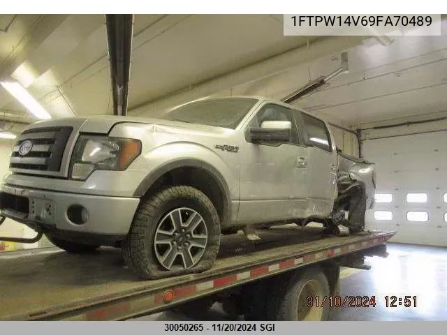 2009 Ford F150 Supercrew VIN: 1FTPW14V69FA70489 Lot: 30050265