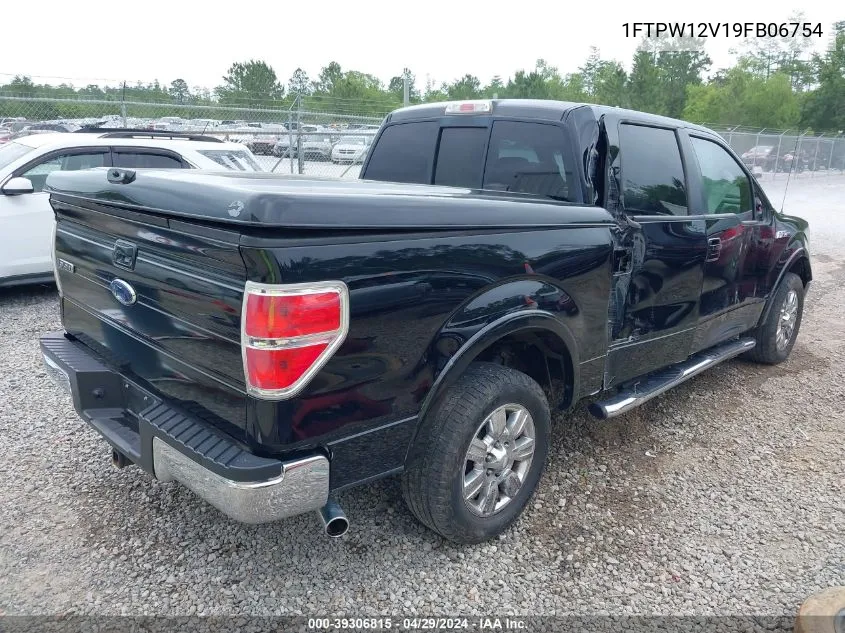 2009 Ford F-150 King Ranch/Lariat/Platinum/Xl/Xlt VIN: 1FTPW12V19FB06754 Lot: 39306815