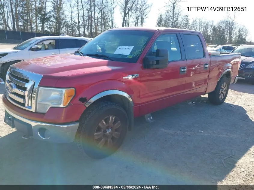 1FTPW14V39FB12651 2009 Ford F-150 Fx4/Lariat/Xl/Xlt