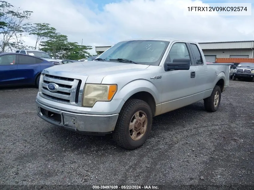 2009 Ford F-150 Lariat/Xl/Xlt VIN: 1FTRX12V09KC92574 Lot: 39497609