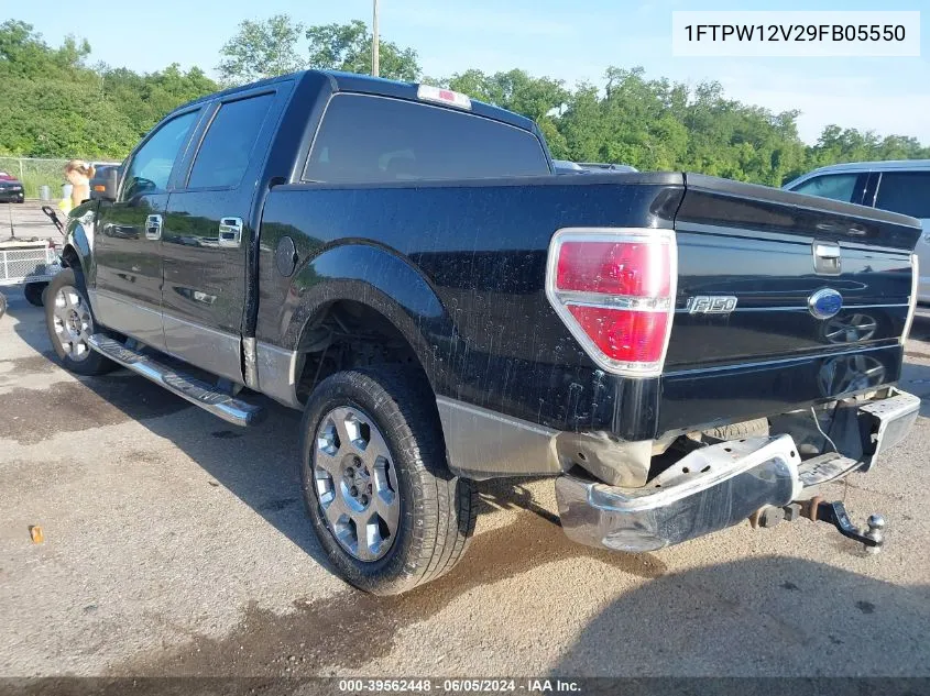 2009 Ford F-150 King Ranch/Lariat/Platinum/Xl/Xlt VIN: 1FTPW12V29FB05550 Lot: 39562448