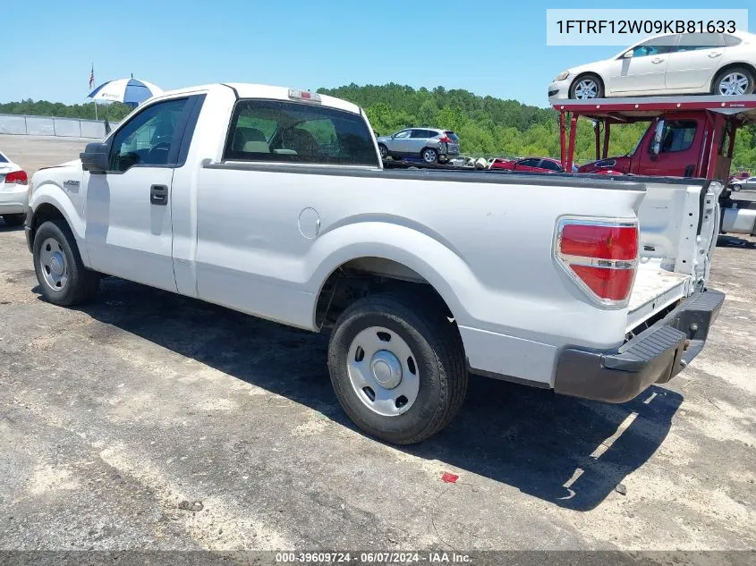 2009 Ford F-150 Xl VIN: 1FTRF12W09KB81633 Lot: 39609724