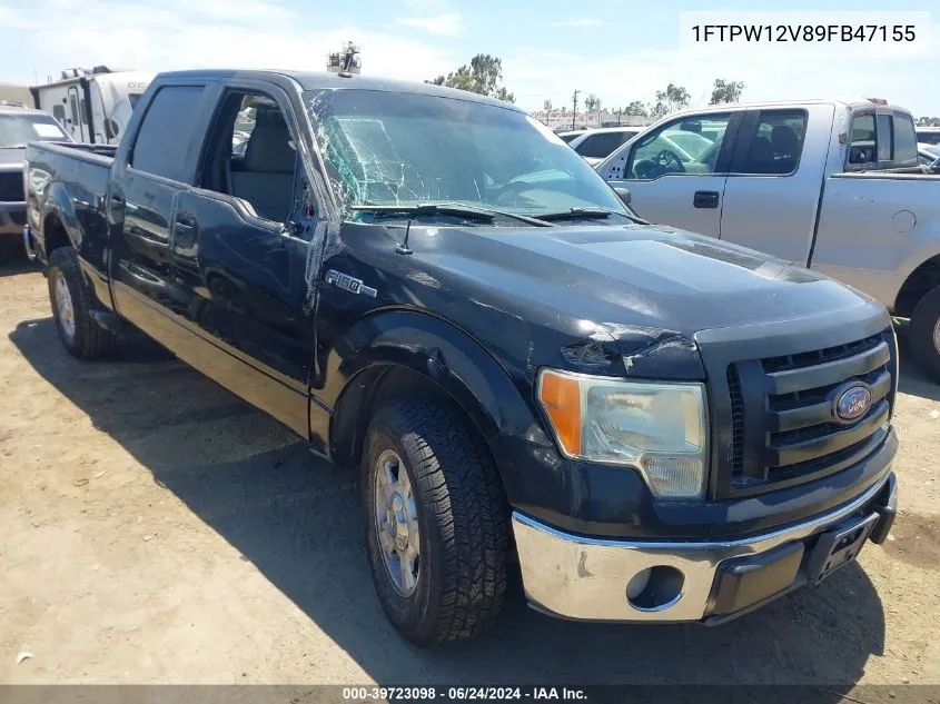 2009 Ford F-150 King Ranch/Lariat/Platinum/Xl/Xlt VIN: 1FTPW12V89FB47155 Lot: 39723098