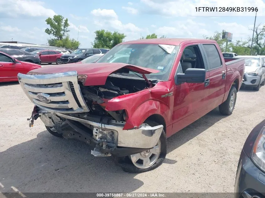 2009 Ford F-150 Xl/Xlt VIN: 1FTRW12849KB31996 Lot: 39758867