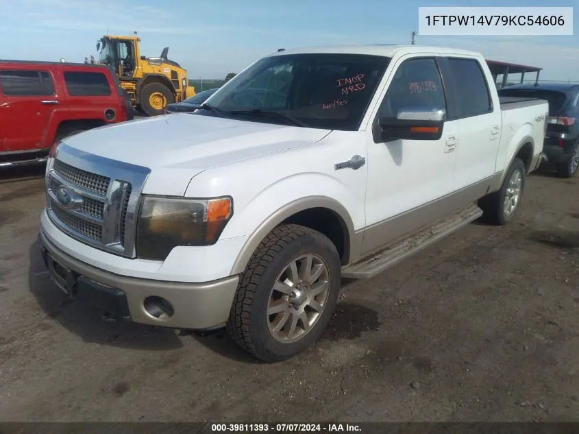 2009 Ford F-150 Fx4/King Ranch/Lariat/Platinum/Xl/Xlt VIN: 1FTPW14V79KC54606 Lot: 39811393