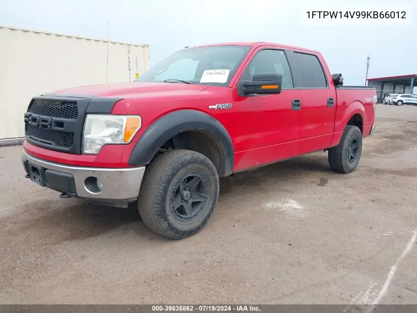 2009 Ford F-150 Xlt VIN: 1FTPW14V99KB66012 Lot: 39835862