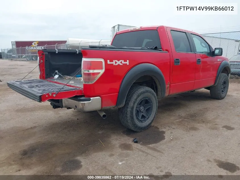 2009 Ford F-150 Xlt VIN: 1FTPW14V99KB66012 Lot: 39835862