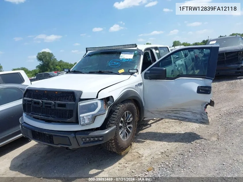 2009 Ford F-150 Xl/Xlt VIN: 1FTRW12839FA12118 Lot: 39893469