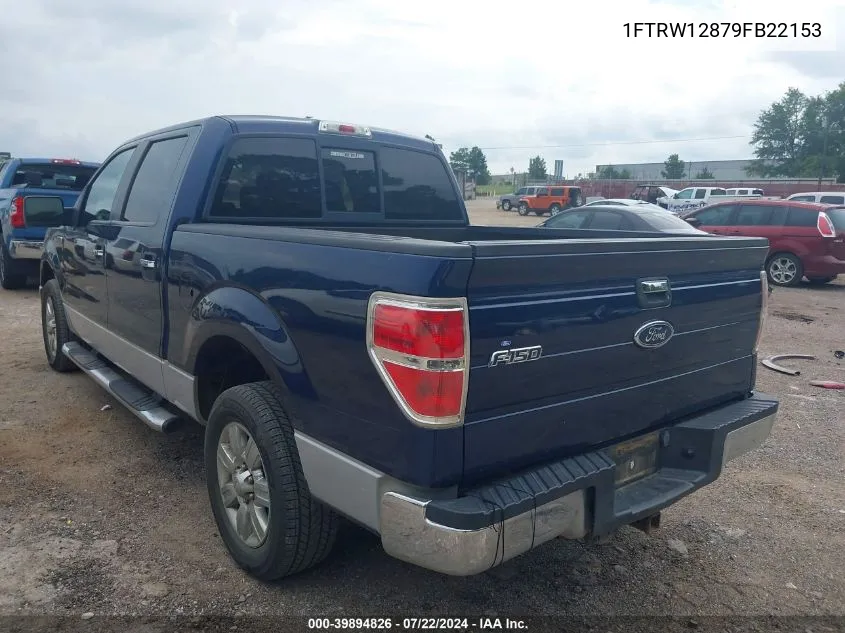 2009 Ford F-150 Xl/Xlt VIN: 1FTRW12879FB22153 Lot: 39894826