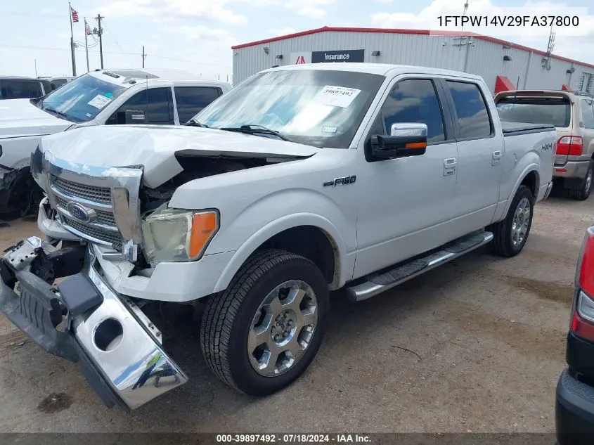 2009 Ford F-150 Lariat VIN: 1FTPW14V29FA37800 Lot: 39897492