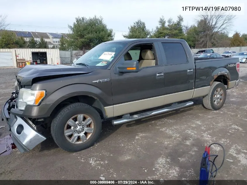 2009 Ford F-150 VIN: 1FTPW14V19FA07980 Lot: 39985406